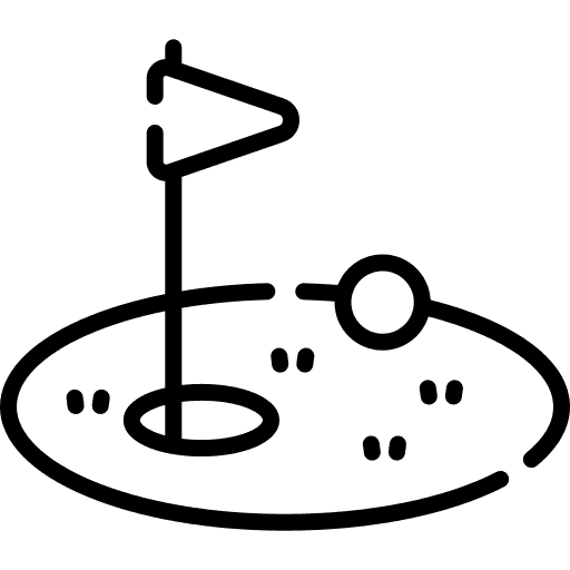 A simple black silhouette of a tree with stylized branches.