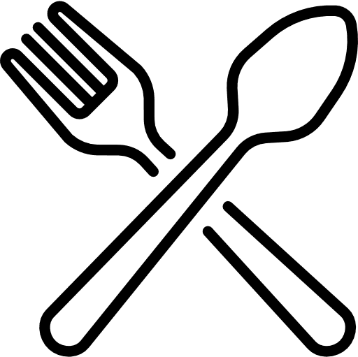 A simple black silhouette of a car.