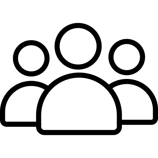 A minimalist black cat silhouette.