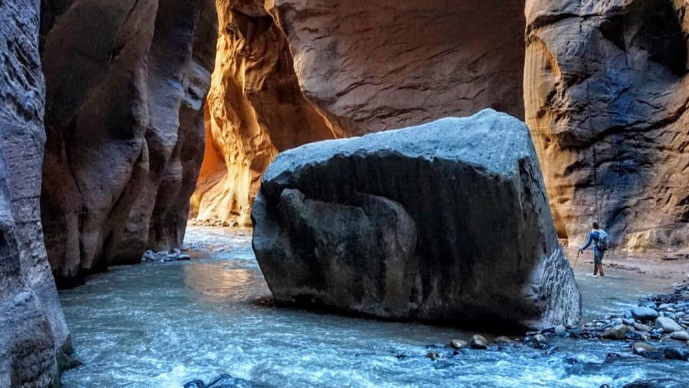 hiking The Narrows in Zion