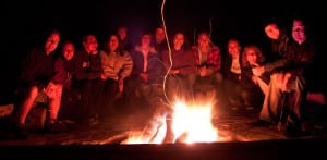 Fireside activity at Zion Ponderosa