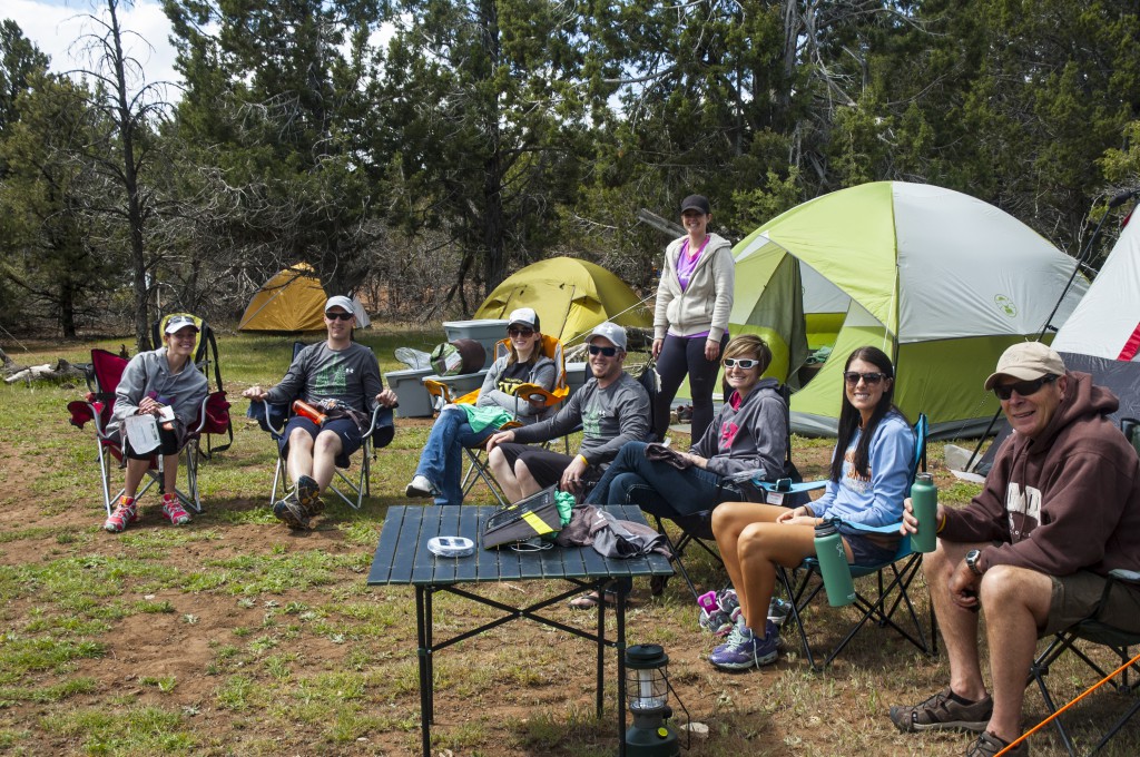 Campers at Ragnar Village during Ragnar Zion