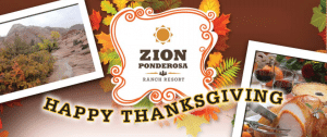Thanksgiving Feast Zion Ponderosa