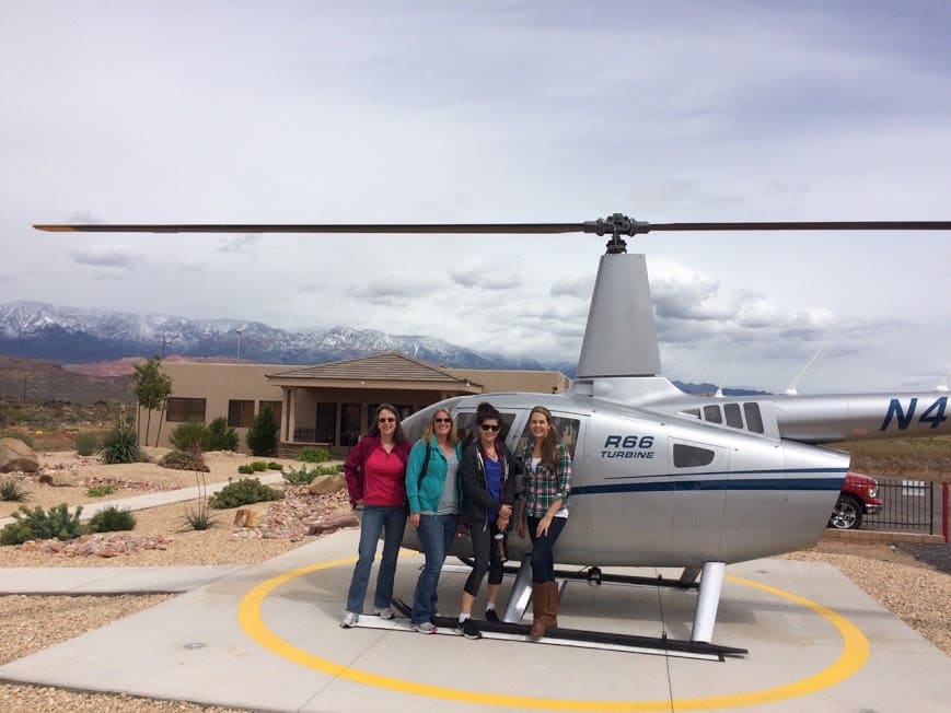Helicopter Ride Womens Getaway Retreat Zion Ponderosa
