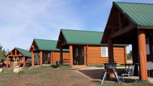 Cowboy log cabins for rent near Zion National Park