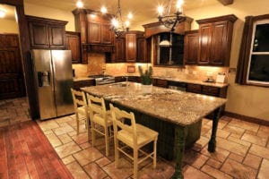 a lavish and modern kitchen inside a vacation home near Zion National Park