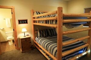 a bunk bed in a vacation home near zion national park