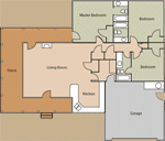 floor plan of a rental home near zion national park