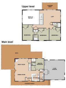 a floor plan of a vacation home near zion national park
