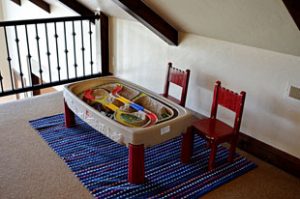 a childrens play area in a vacation home at zion ponderosa ranch