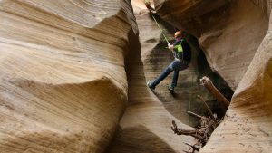 canyoneering adventure near Zion National Park