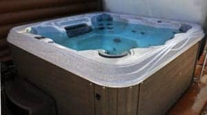 A warm hot tub is look inviting