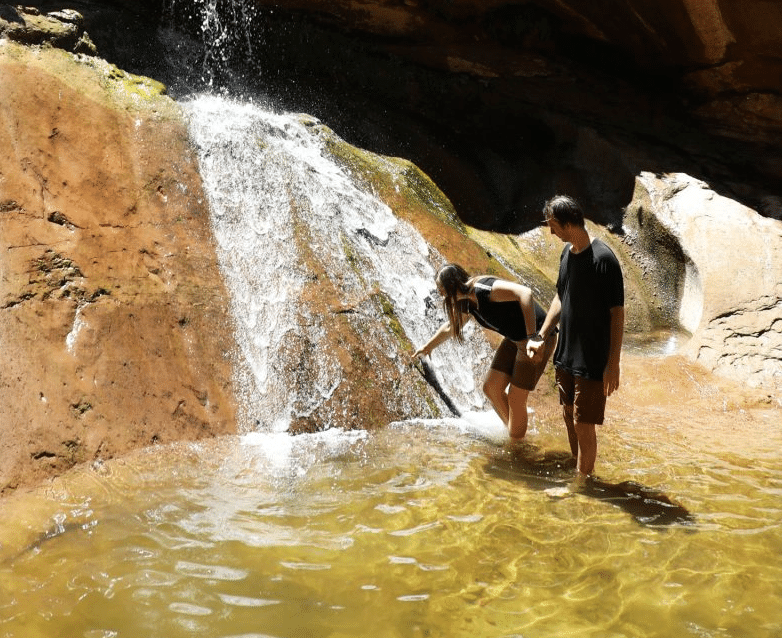 Waterfall Zion adventures for the not so adventurous