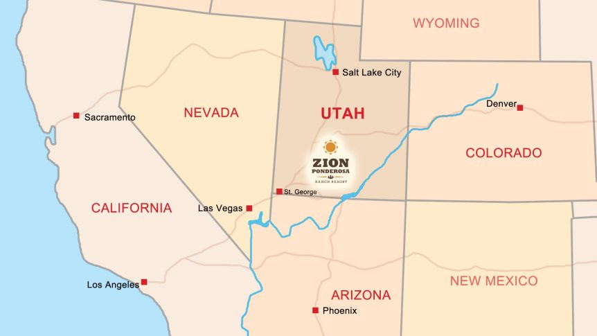 Directions Map to Zion Ponderosa