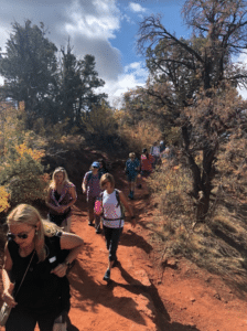 Womens Adventure Retreat hike to Observation Point