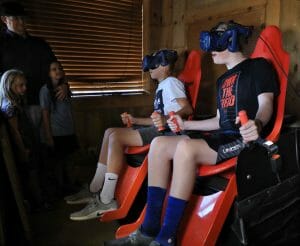 teens playing virtual reality