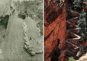 Walters Wiggles Angels Landing then and now