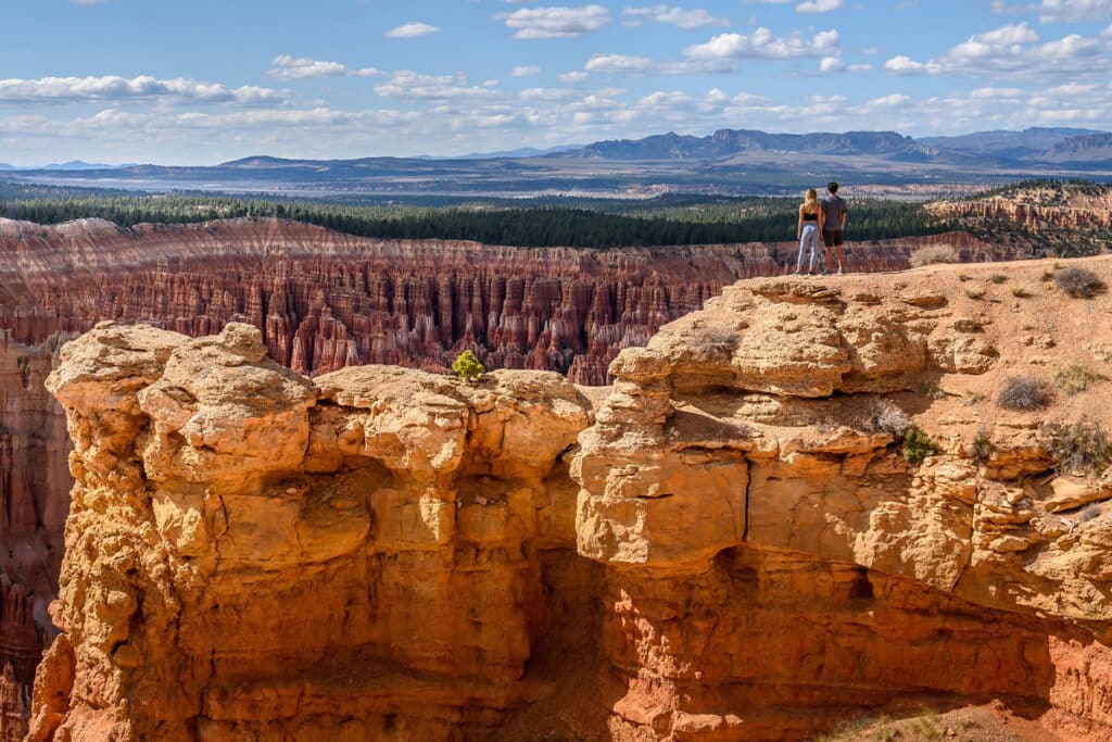 A couple at Bryce Canyon National Park