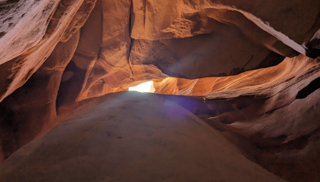 A slot canyon in Zion National Park